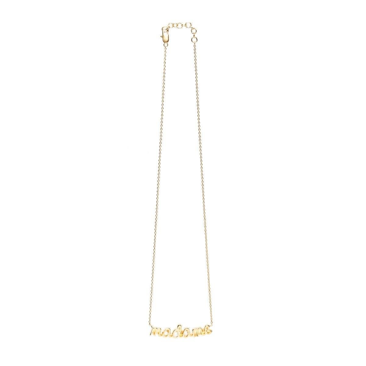 collier madame doré à l'or fin - MADAME MONSIEUR - vue 4