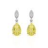 Boucles d'Oreilles Sophia en Citrine Naturelle et Argent 925 Rhodié - vue V1