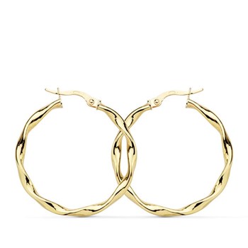 Créoles Or 18 Carats 750 Jaune - Torsadées