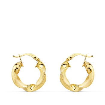 Créoles Or 18 Carats 750 Jaune - Torsadées