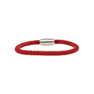 Bracelet Corde Tressé Rouge Foncé