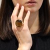 Bague Cabochon Luxe En Argent Et Pierre Naturelle Amazonite - vue V2