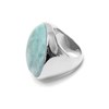 Bague Cabochon Luxe En Argent Et Pierre Naturelle Amazonite - vue V3