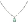 Collier Argent Rhodié Goutte Pierre Naturelle Amazonite - vue V2