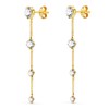 Boucles d'Oreilles Or 18 Carats 750 Jaune - Pendantes - vue V1