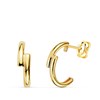 Boucles d'Oreilles Demi Créoles - Or 18 Carats 750 Jaune - vue V1