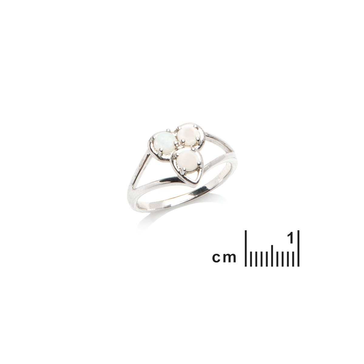Bague opale naturel, Argent 925 - vue 2