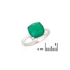 Bague onyx vert, Argent 925 - vue V2