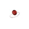 Bague grenat naturelle, Argent 925 - vue V1