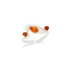 Bague ambre naturel, Argent 925 - vue V1