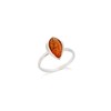 Bague ambre naturel, Argent 925 - vue V1