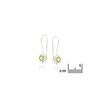 Boucle d'oreille péridot, Argent - vue V2