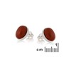 Boucle d'oreille jaspe, Argent - vue V2