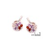 Boucle d'oreille rond multipierres - vue V2