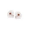 Boucle d'oreille fleur de vie ambre - vue V1