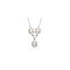 Collier opale, zirconium, Argent - vue V1