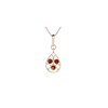 Pendentif ambre naturel, Argent 925 - vue V1