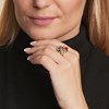 Bague ambre naturel, Argent 925 - vue V3