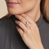 Bague quartz rose, Argent 925 - vue V3