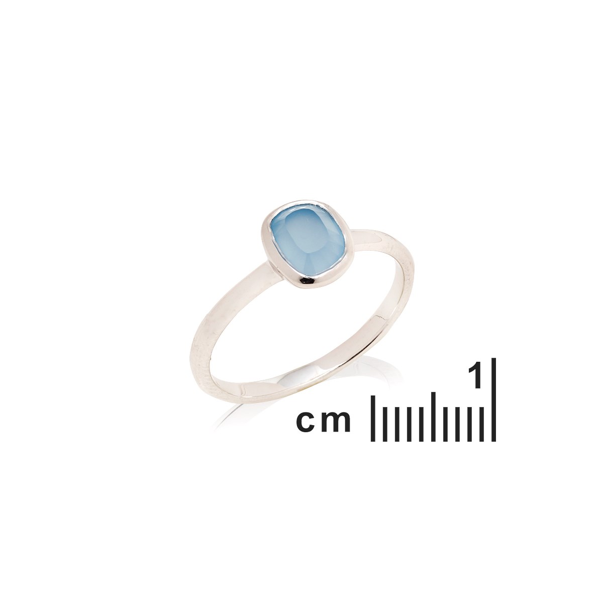 Bague calcédoine, Argent 925 - vue 2