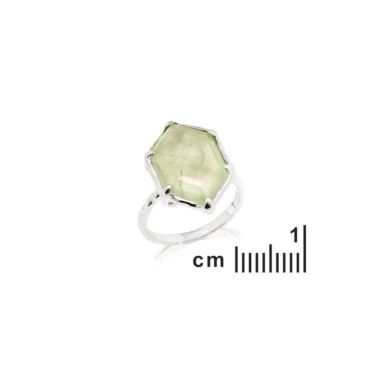 Bague préhnite, Argent 925 - vue 2