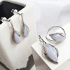 Bague agate blue lace, Argent - vue V2