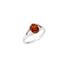 Bague ambre naturel, Argent 925 - vue V1