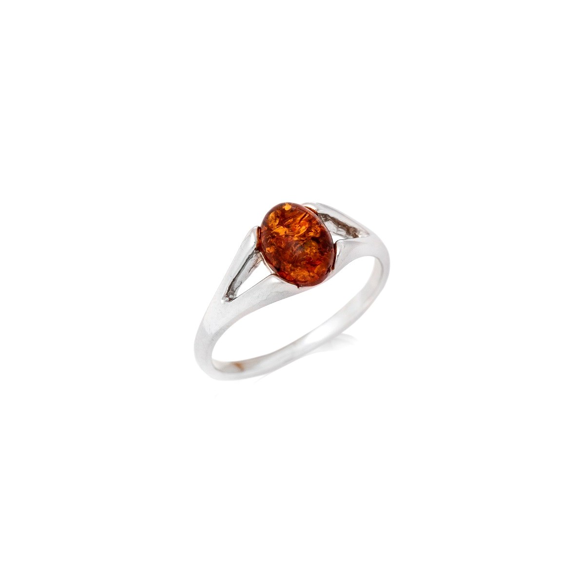 Bague ambre naturel, Argent 925