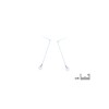 Boucle d'oreille quartz rose - vue V2