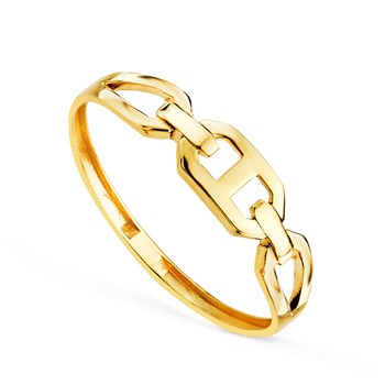 Bague Or 18 Carats 750 Jaune - Motif Marine