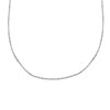 Chaine en Argent 925 Rhodié Maille Forçat 1mm - vue V1