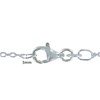 Chaine en Argent 925 Rhodié Maille Forçat 1mm - vue V3
