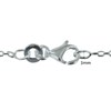 Chaine en Argent 925/1000 Maille Forçat 1mm - vue V3