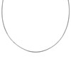 Chaine Argent 925 Rhodié Oméga Semi Rigide 1mm - vue V1
