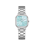 CIARA - Montre Femme - Analogique Mouvement Quartz 3 aiguilles - Boitier carré en métal argenté