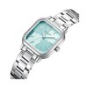 CIARA - Montre Femme - Analogique Mouvement Quartz 3 aiguilles - Boitier carré en métal argenté - vue V2