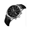 MARVIN - Montre Homme - Analogique Mouvement Quartz Multifonction - Boitier rond en métal - Bracelet noir - vue V2