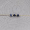 Bracelet Gold Filled Trois Petits Cubes de Saphir - taille 16 cm - vue V3