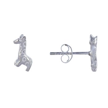Boucles d'Oreilles Argent 925 Petite Girafe