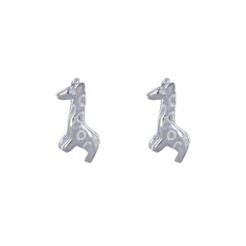 Boucles d'Oreilles Argent 925 Petite Girafe