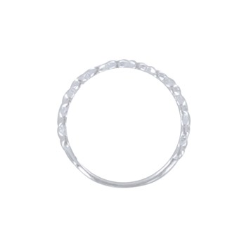 Bague Argent 925 Alliance et Perles Plates