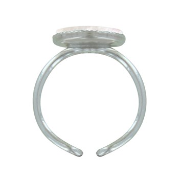 Bague Argent 925 Rond Dentelé de Nacre