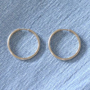 Boucles d'Oreilles Plaqué Or Créoles Epaisses 2,5cm