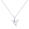 Collier Argent 925 Colibri Ajouré - taille 42 cm - vue V1