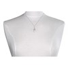 Collier Deux Plumes d'Argent 925 - taille 40 cm - vue V2
