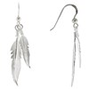 Parure Plumes Argent 925 Collier et Boucles d'Oreilles - taille 42 cm - vue V4