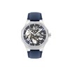Montre Homme - Analogique Mouvement Squelette Automatique - Bracelet bleu - vue V1