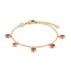 Bracelet Gemia en pierres Grenat - vue V1