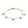 Bracelet Gemia en pierres Améthyste - vue V1