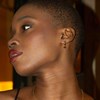 Boucles d'oreilles Gemia en pierres Grenat - vue V4